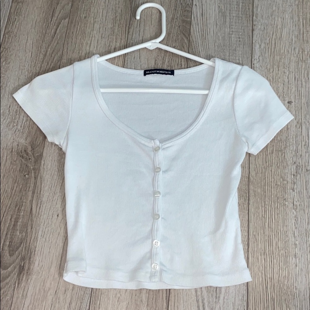brandy melville button down tee